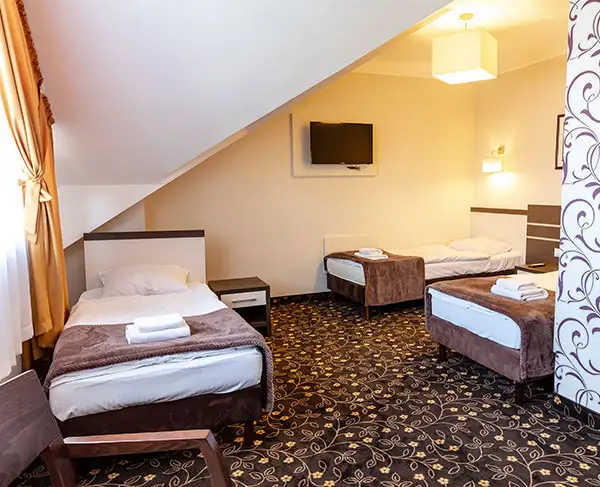 Chambre triple à l'Hotel Lotos
